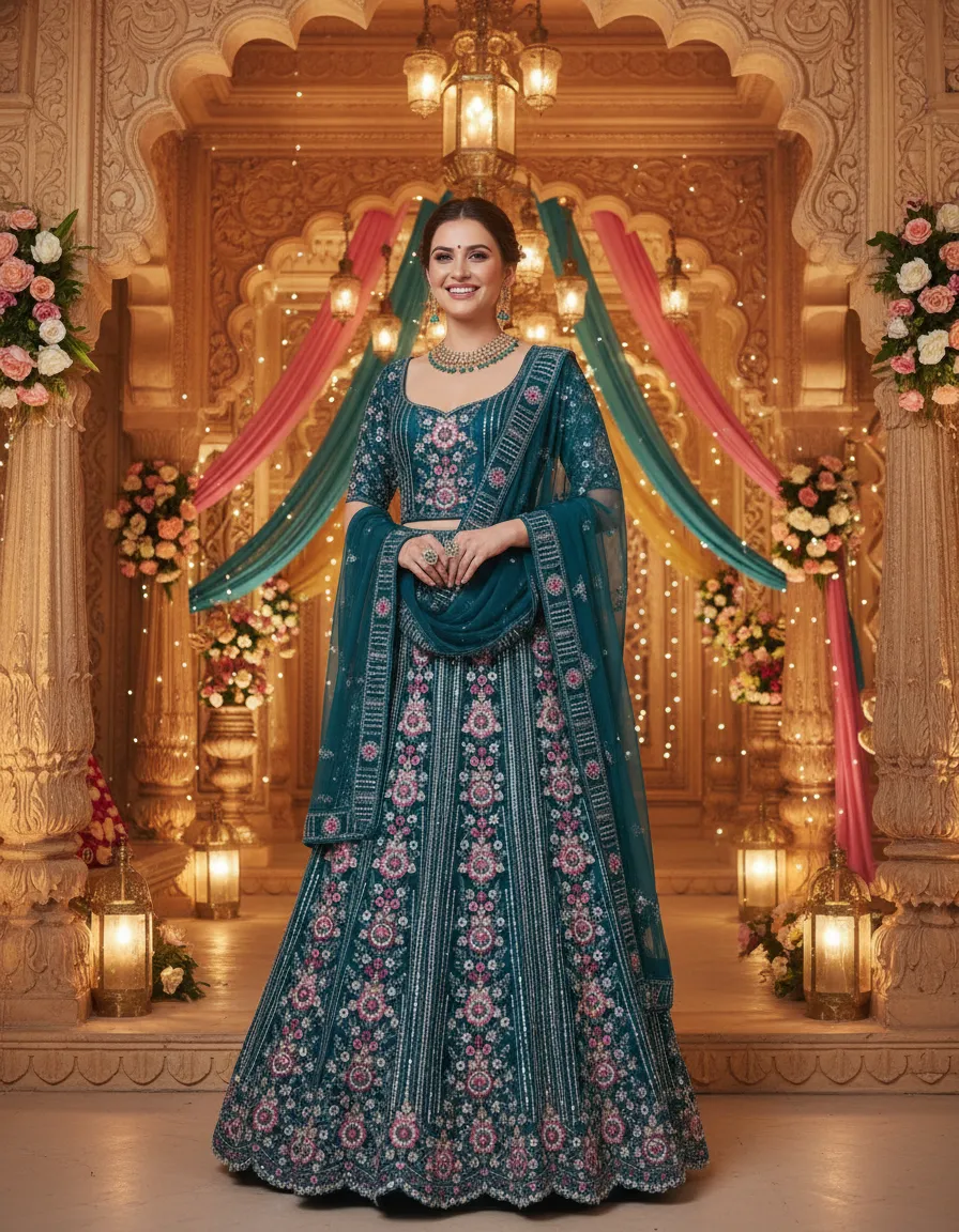 Embroidered Lehenga Choli
