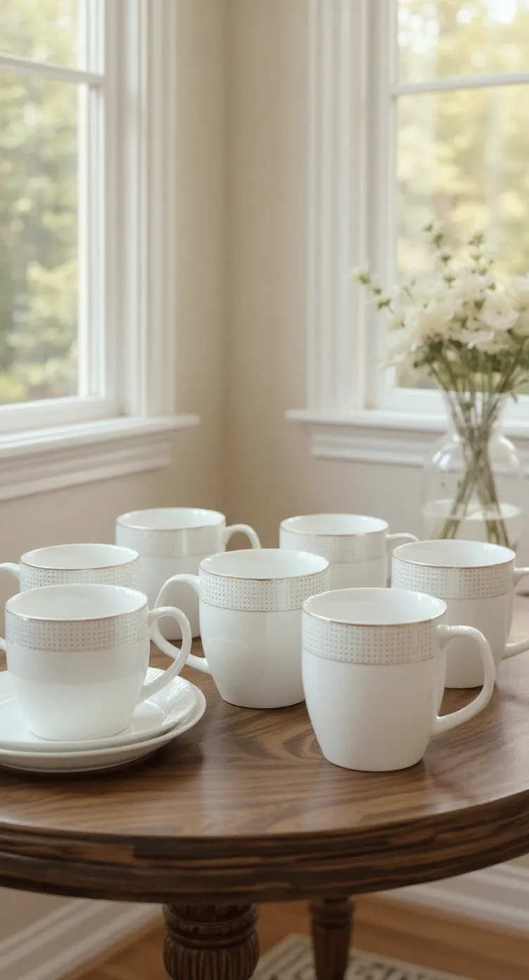 Elegant White Mugs