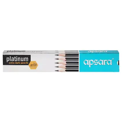 Apsara Platinum Extra Dark Pencil (Pack of 10)