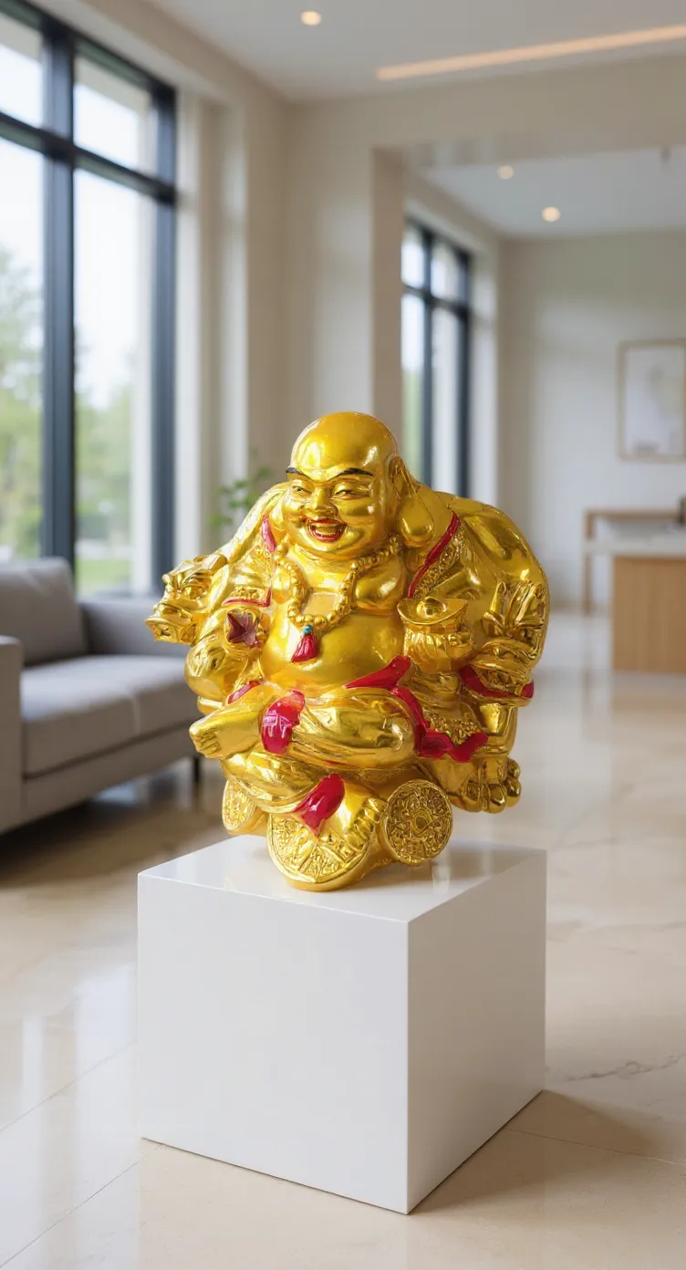 Golden Laughing Buddha