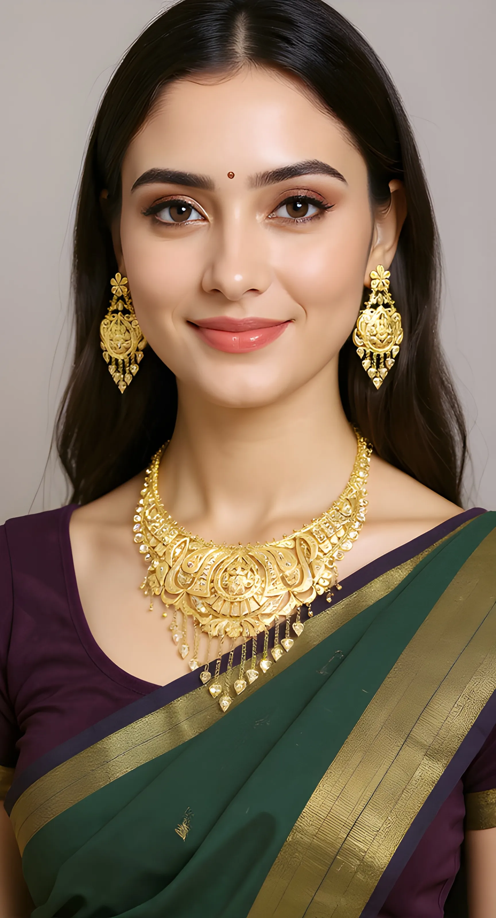 Traditional Gold Necklace Set