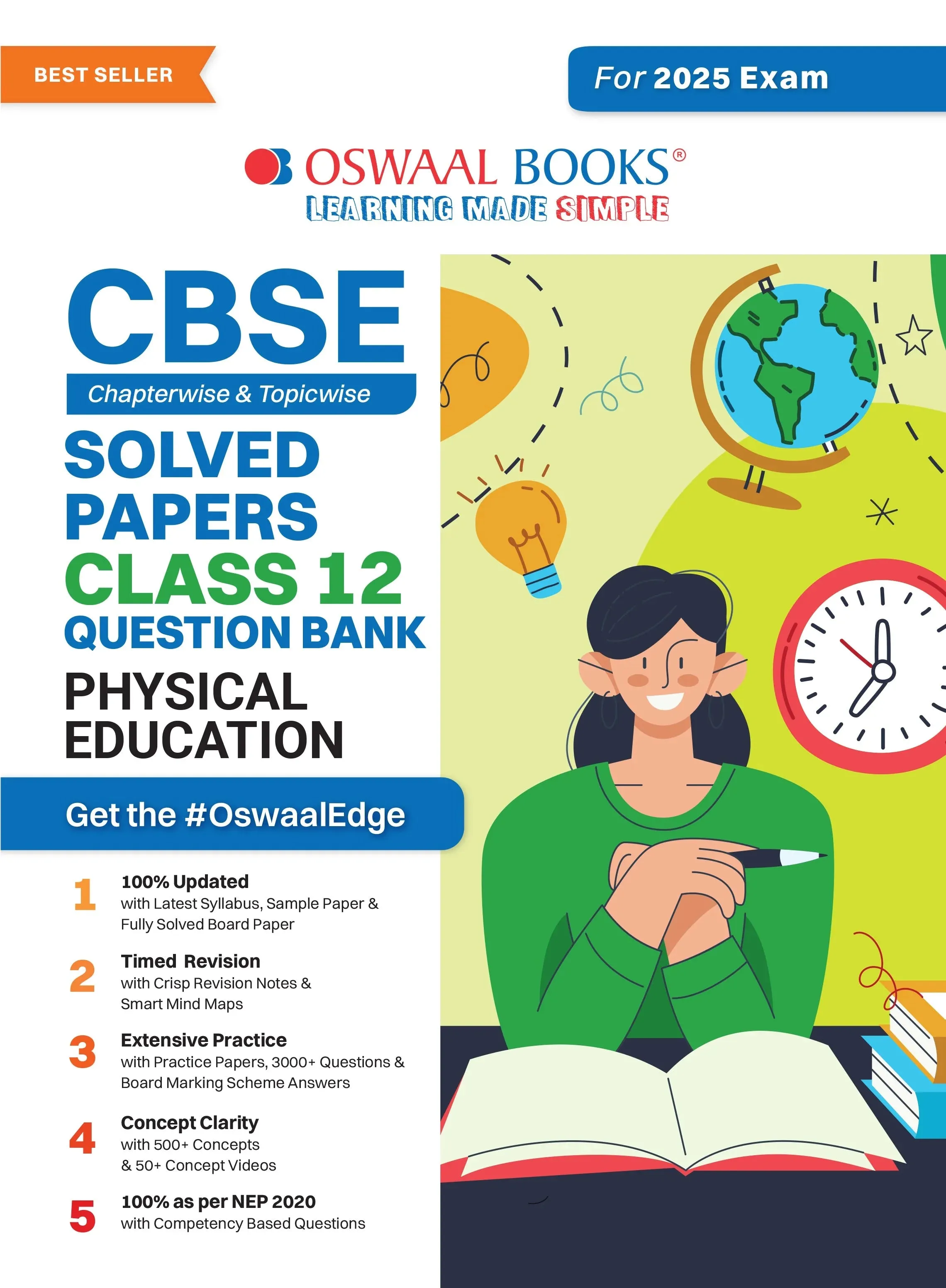 Oswaal CBSE Question Bank Class 12 Physical Education, Chapterwise and Topicwise Solved Papers For Board Exams 2025