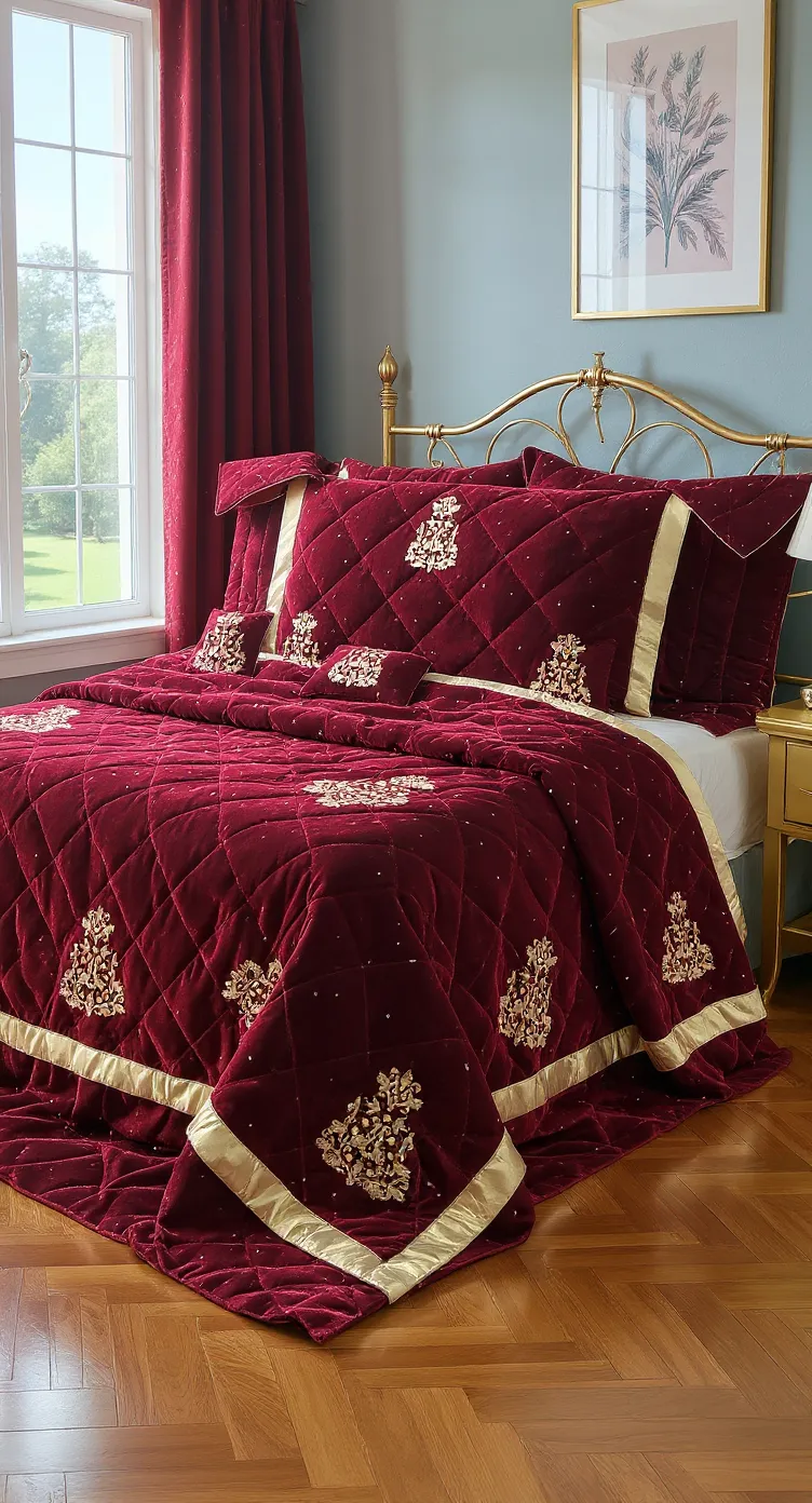 Bridal Embroidered Bedding Set