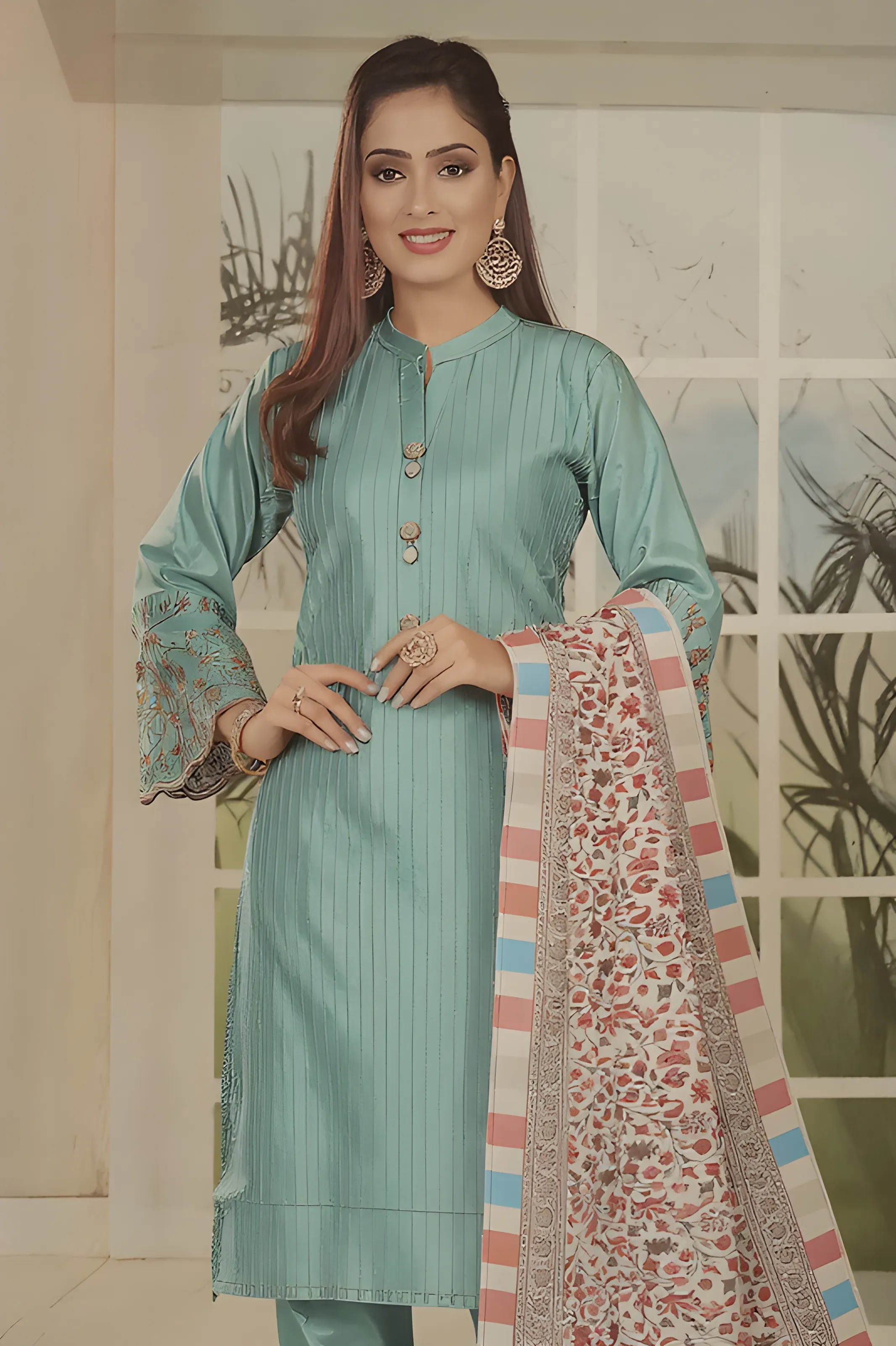Embroidered Pant Suit