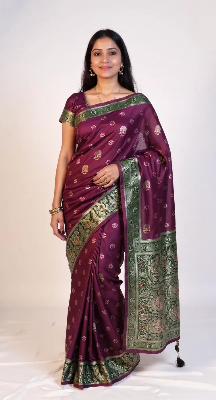 Embroidered Saree.