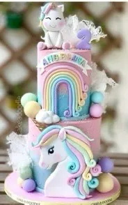 .Unicorn Themed Celebration Cake