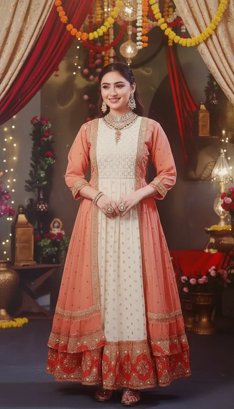 Anarkali Kurtis Top
