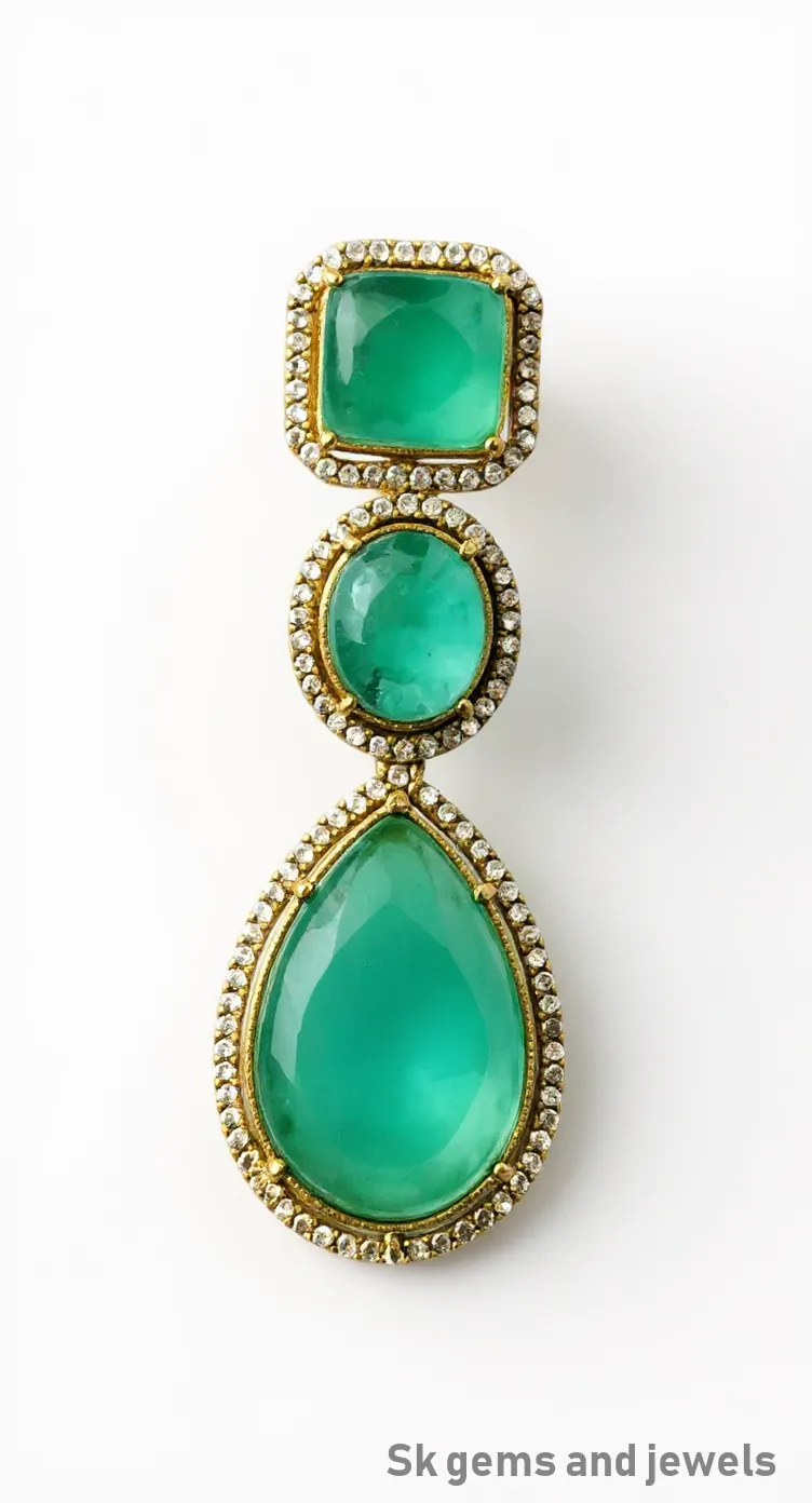 Emerald Drop Earrings