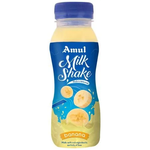 Amul Milkshake - Banana Flavour 200 ml