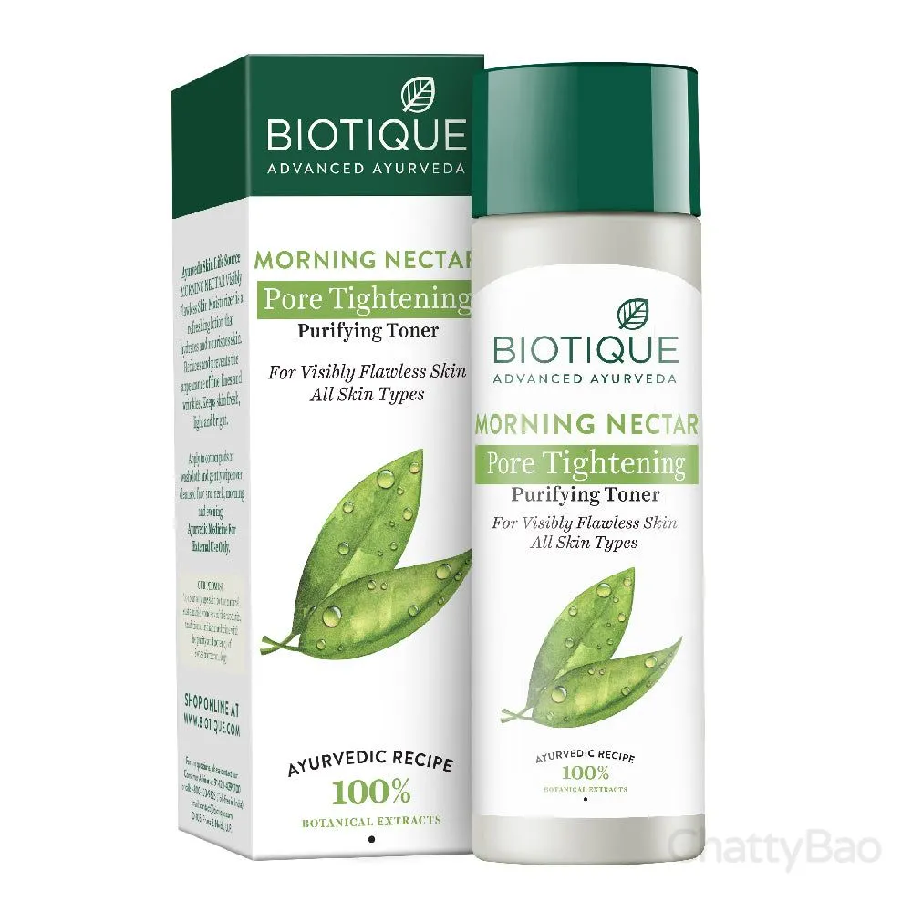 Biotique Morning Nectar Pore Tightening Purifying Toner 120 ml