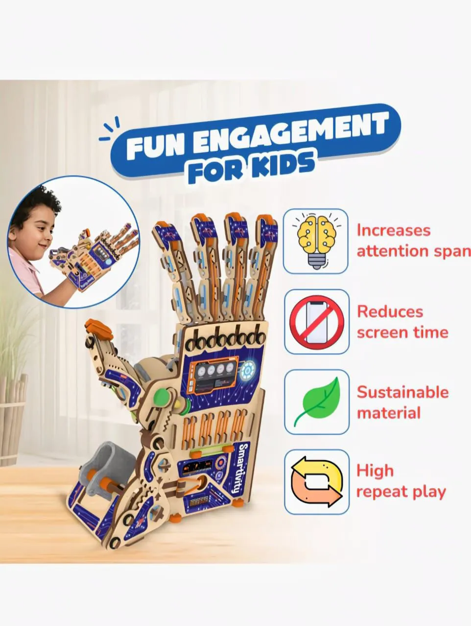 Smartivity Mechanical Hand view 2