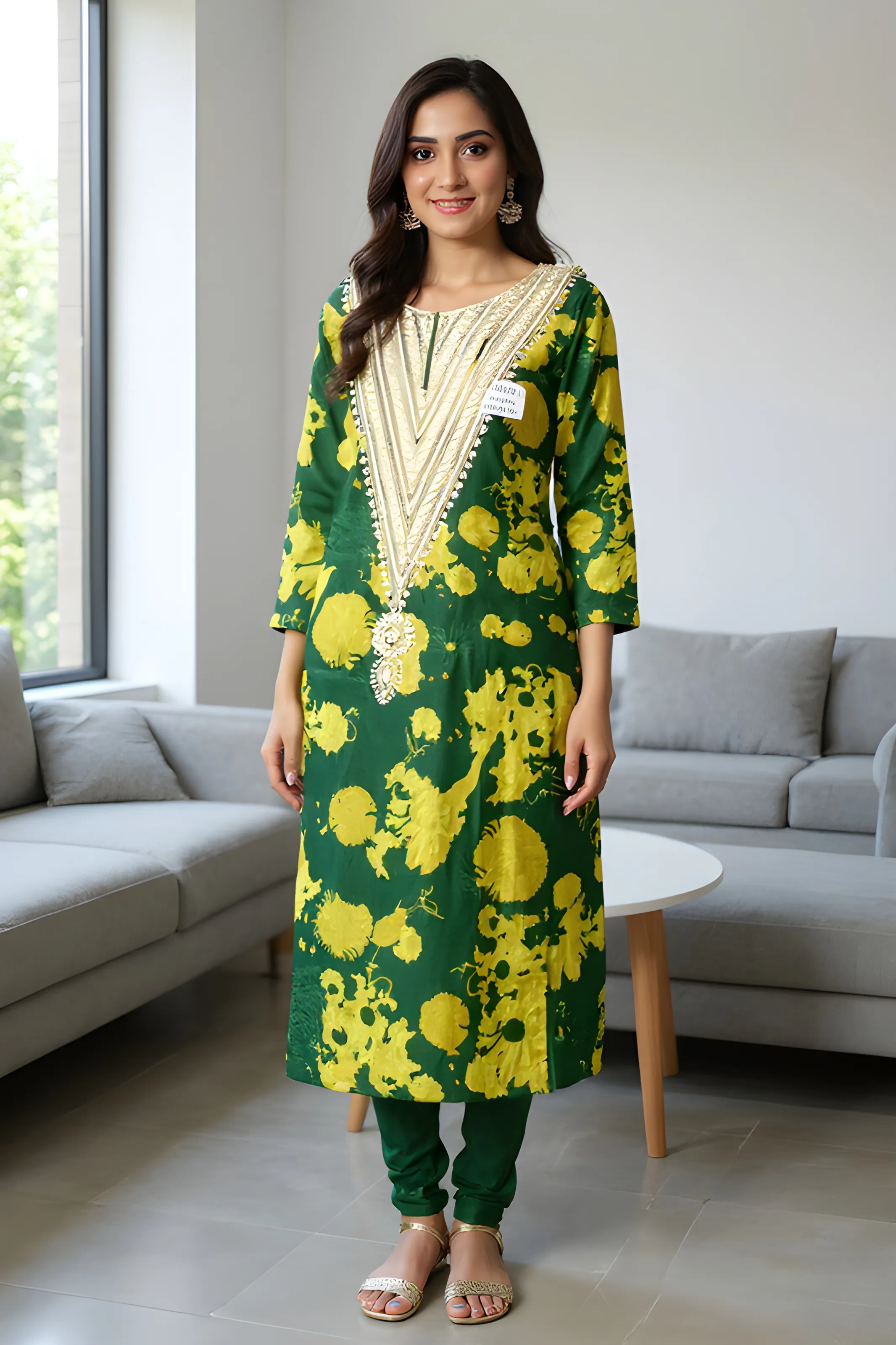 Embroidered Satin Top
