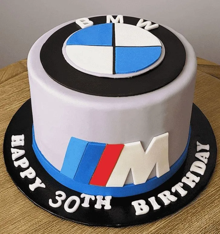 BMW Themed Birthday Cake
