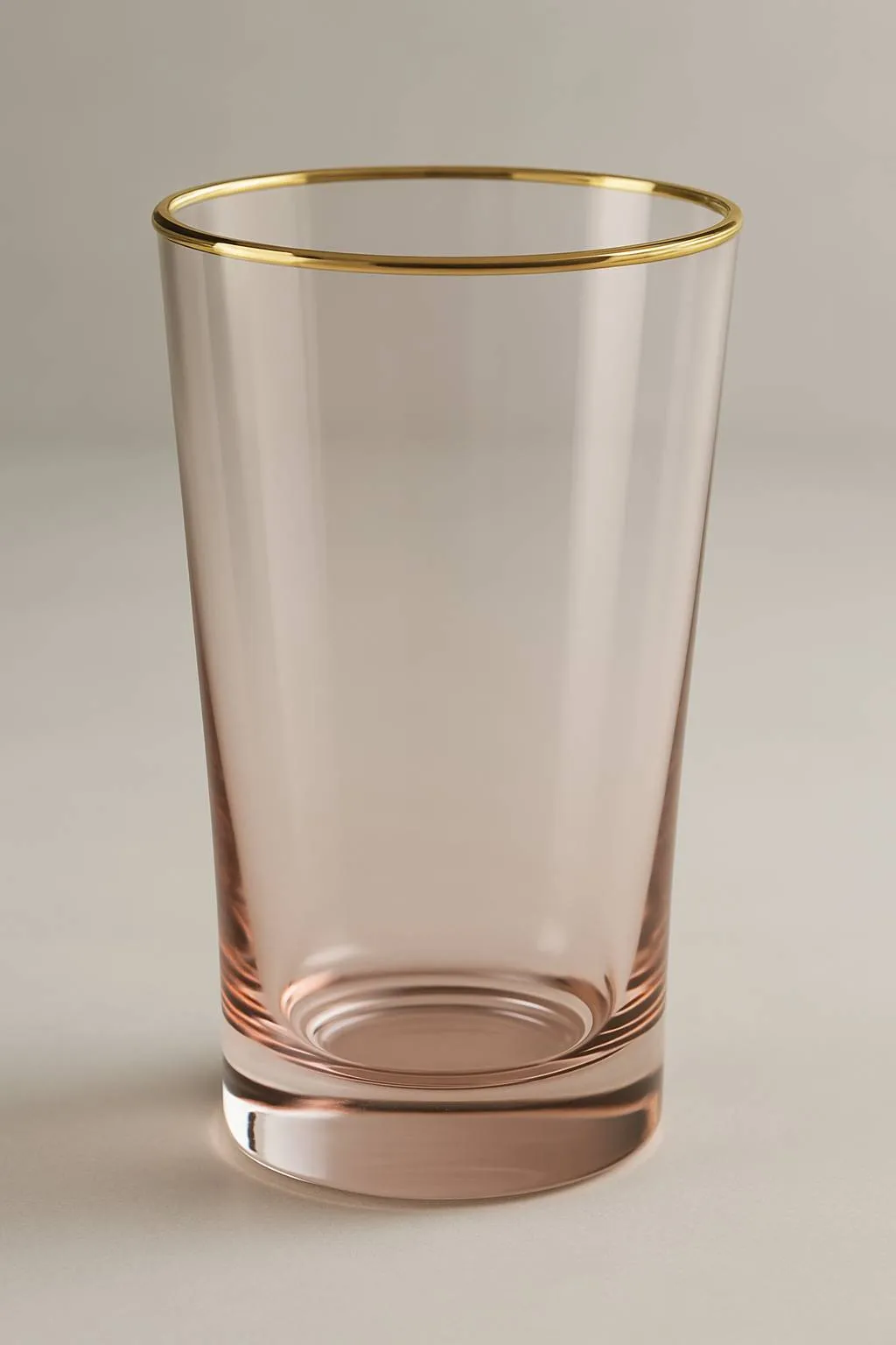 Gold Rimmed Glass Tumbler