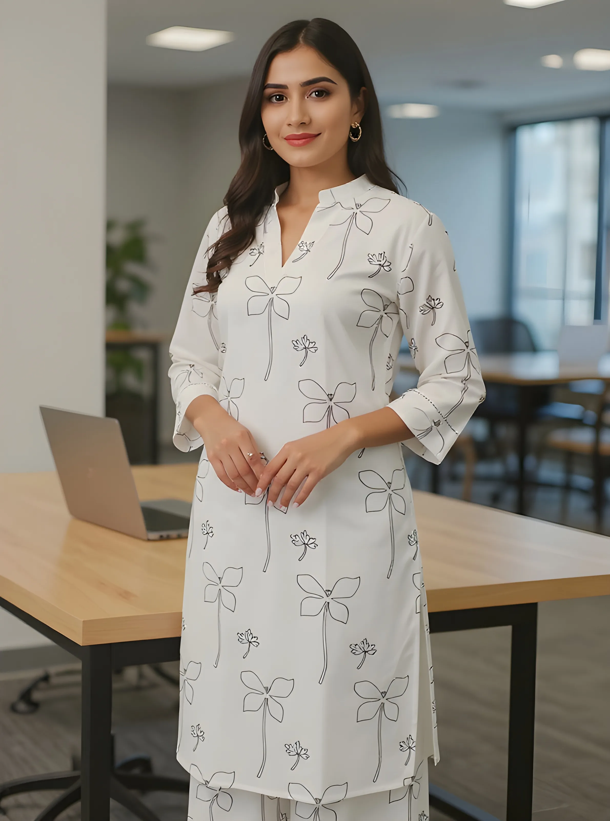 Karigari Floral Tunic Dress