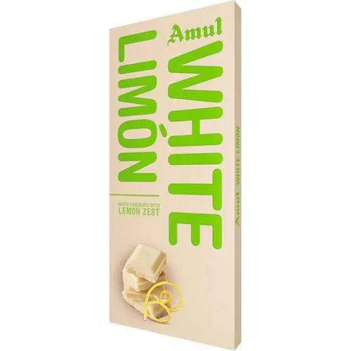 Amul White Limon Chocolate 150 g