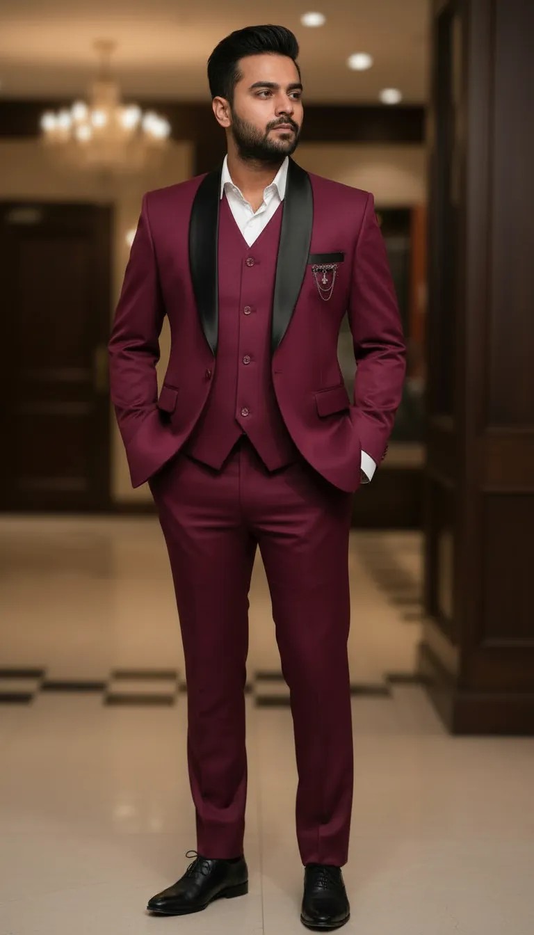 Designer Maroon Takcido Shut