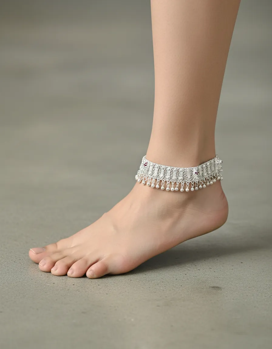 925 Sterling Silver Payal 7
