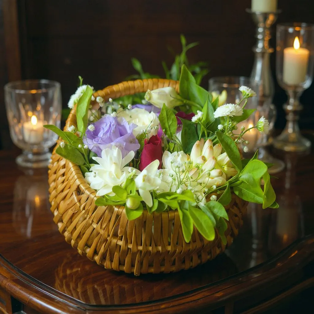 Elegant Floral Basket (Mixed Flowers)