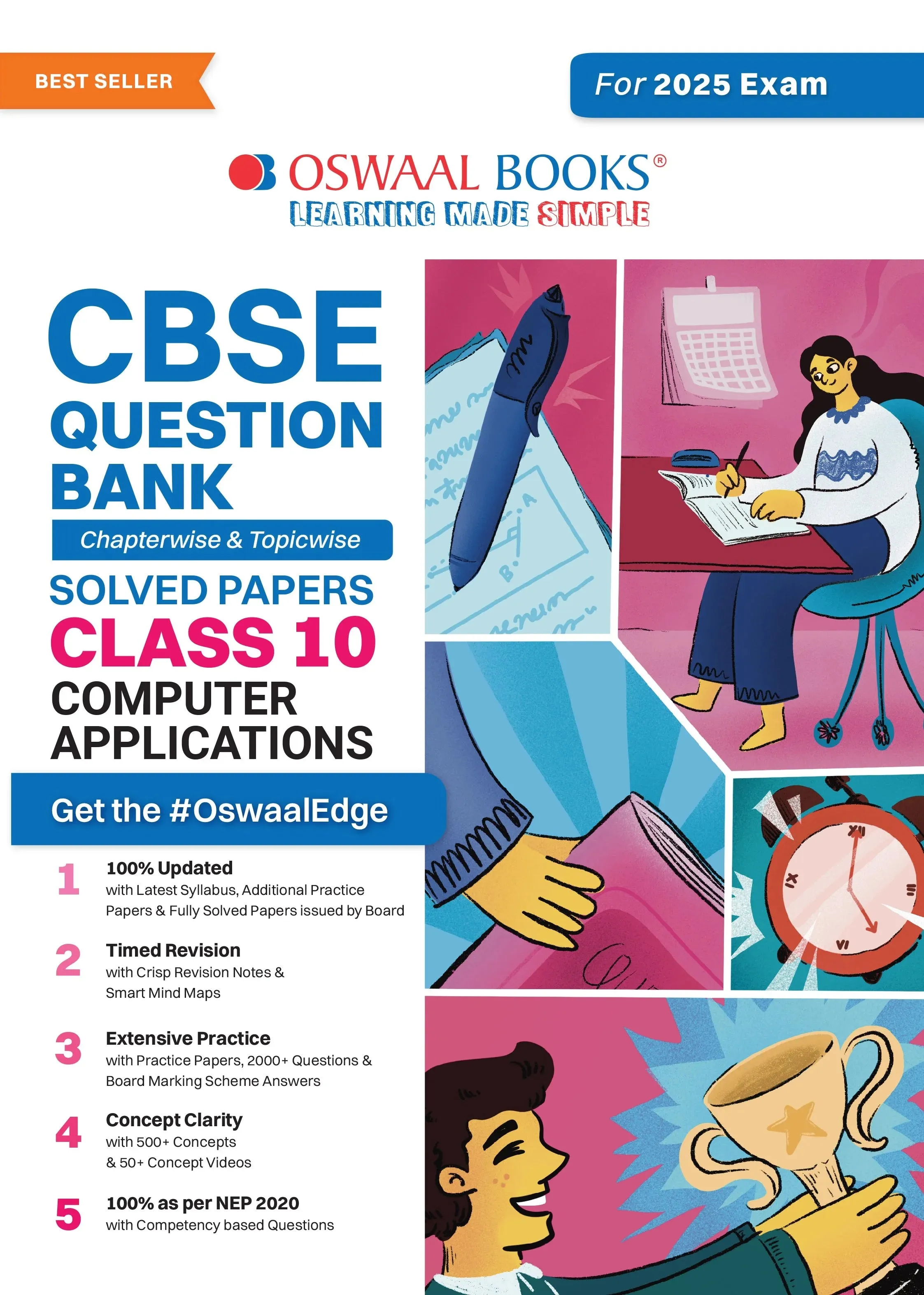 Oswaal CBSE Question Bank  Class 10 Computer Application, Chapterwise and Topicwise Solved Papers For Board Exams 2025