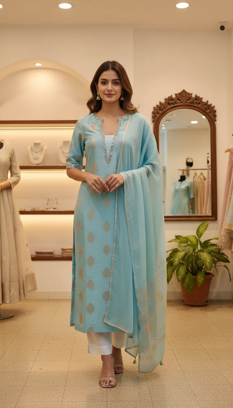 Embroidered Tunic Dress