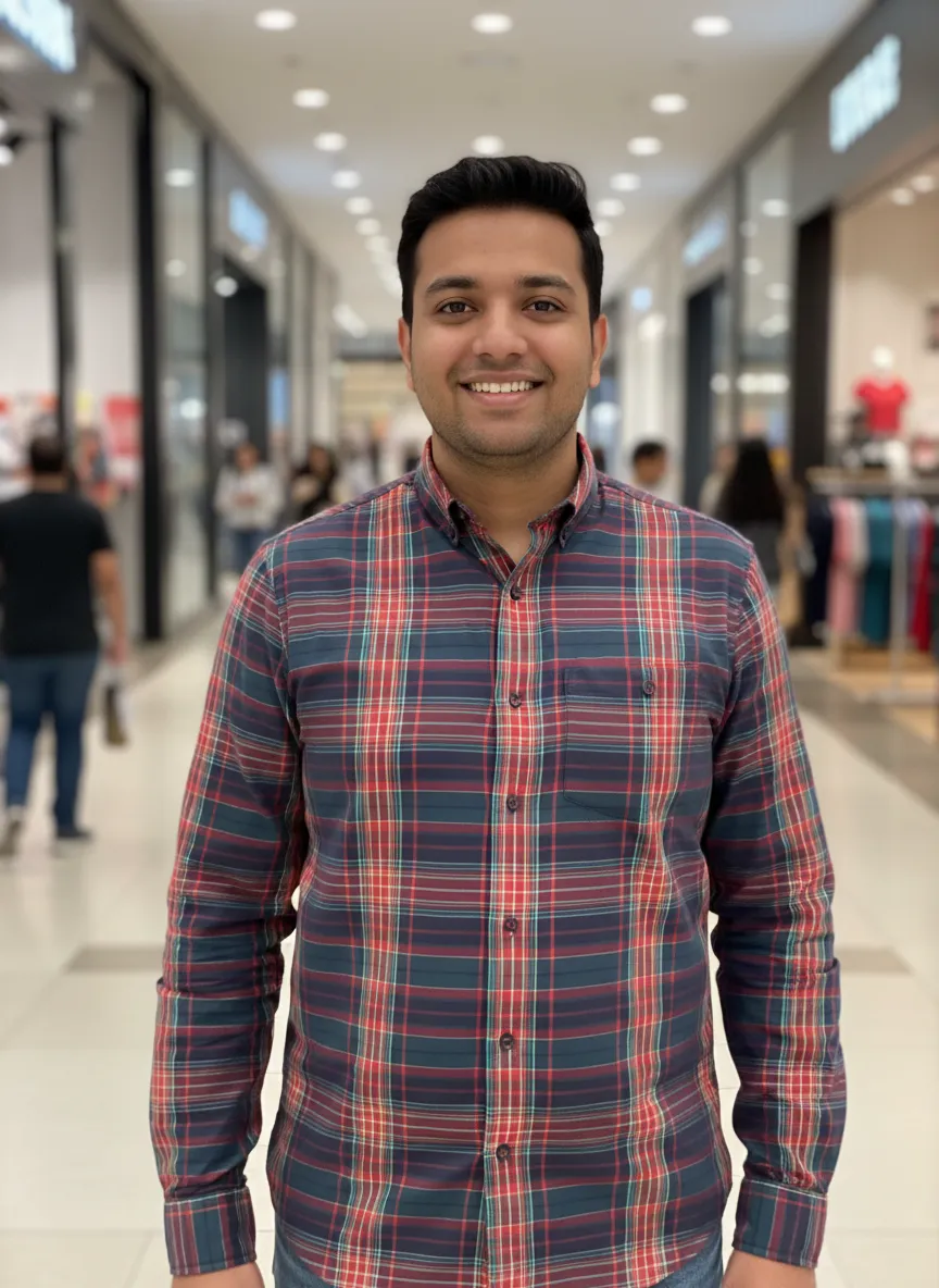 Plaid Button-down Shirt