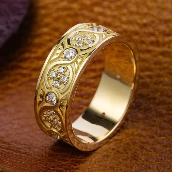 Gold Filigree Bangle