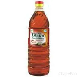 Dhara Kachi Ghani Mustard Oil Bottle 1 L