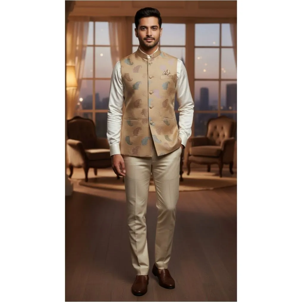 Embroidered Mens Waistcoat