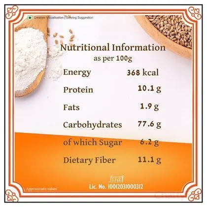 Aashirvaad Select Whole Wheat Sharbati Atta 10 Kg view 3