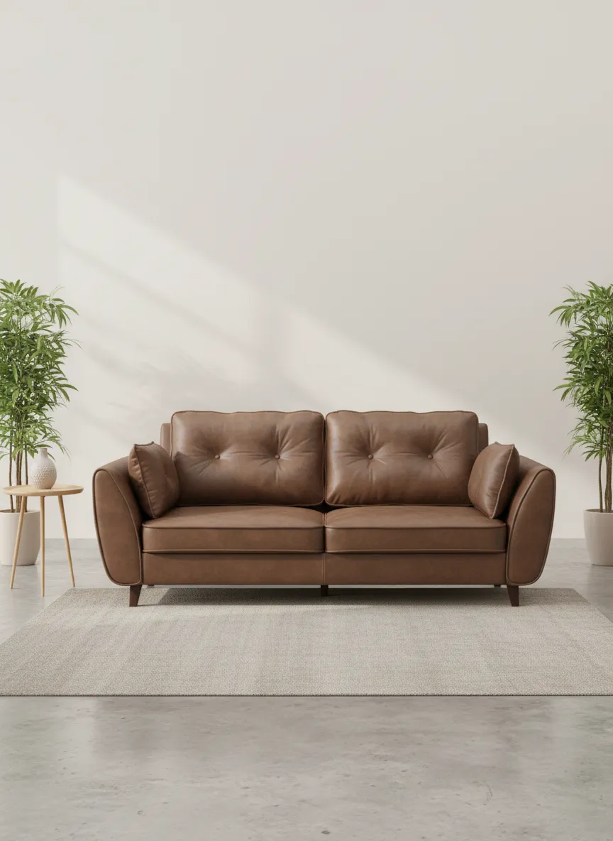 Leather Loveseat