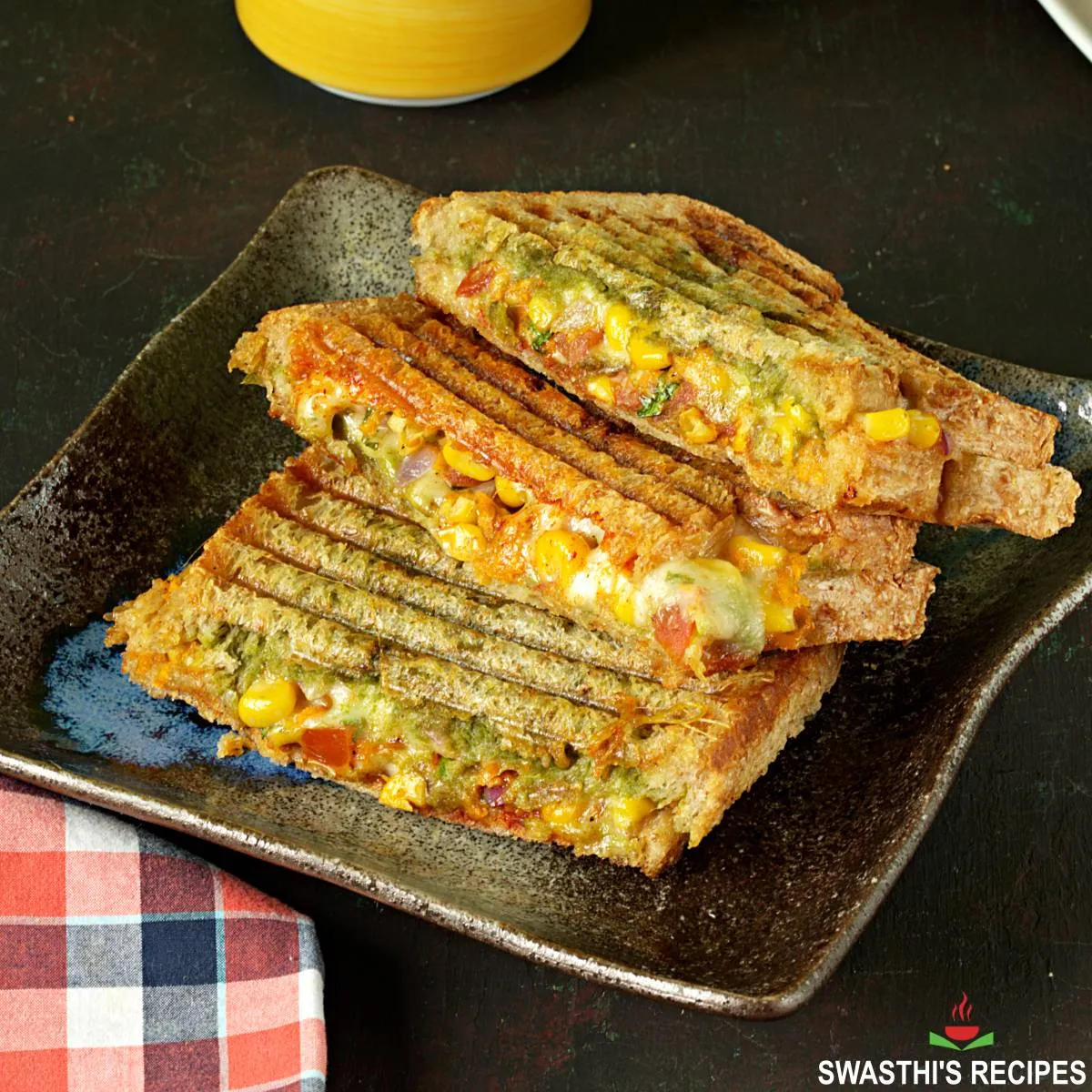 Veg cheese corn sandwich