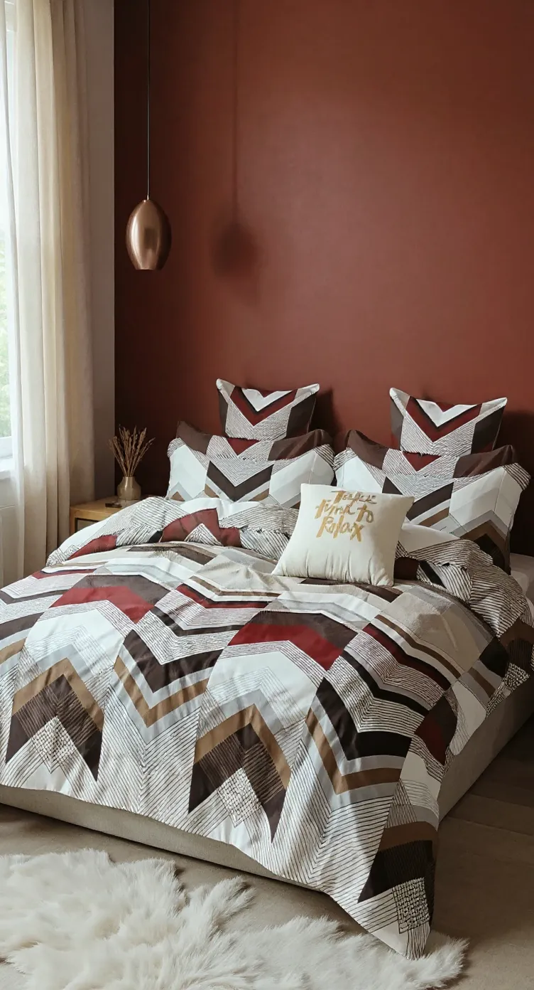Geometric Bed Cover Set