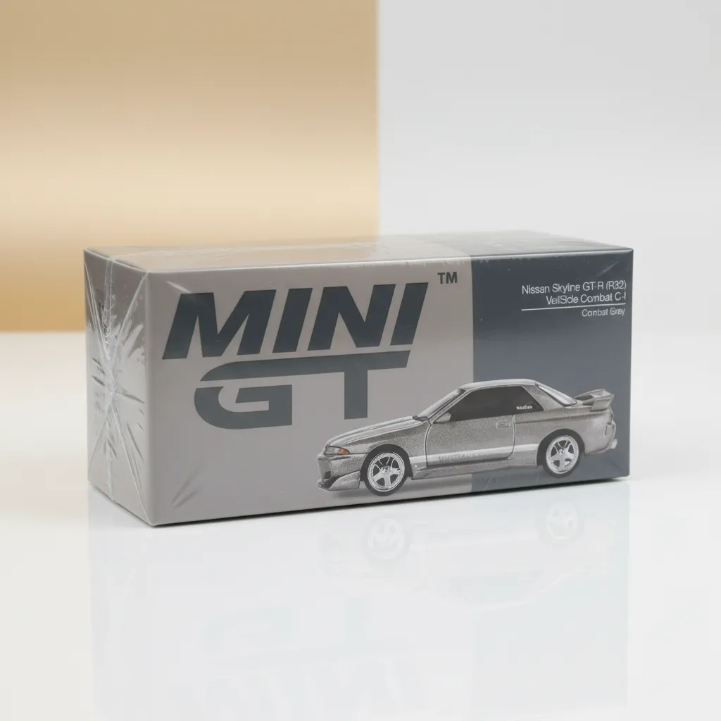 MINI GT – Nissan Skyline GT-R (R32) VeilSide Combat C-I (Combat Grey)