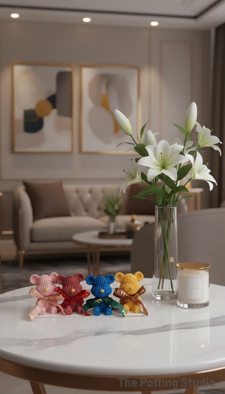 Crystal Teddy Figurines