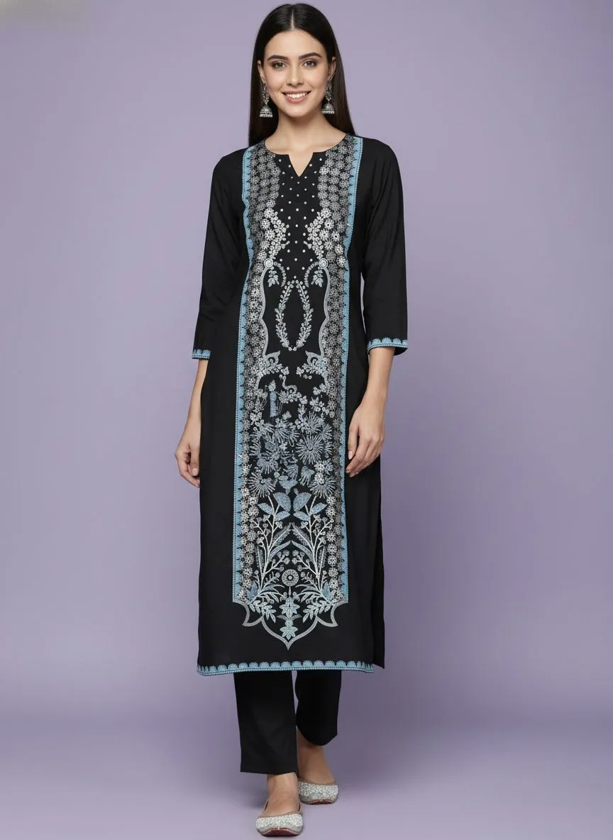 Foil Printed Kurta Set