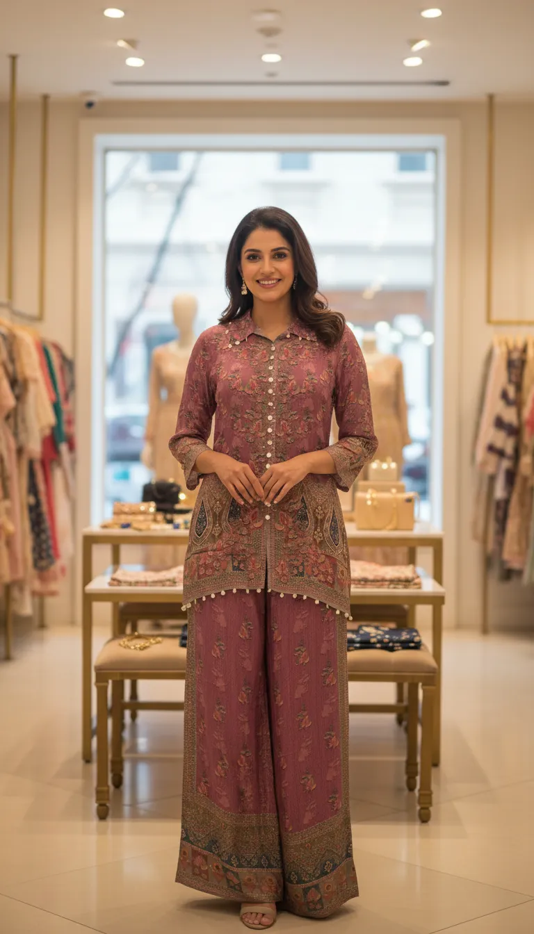 Traditional Paisley Kurta Set