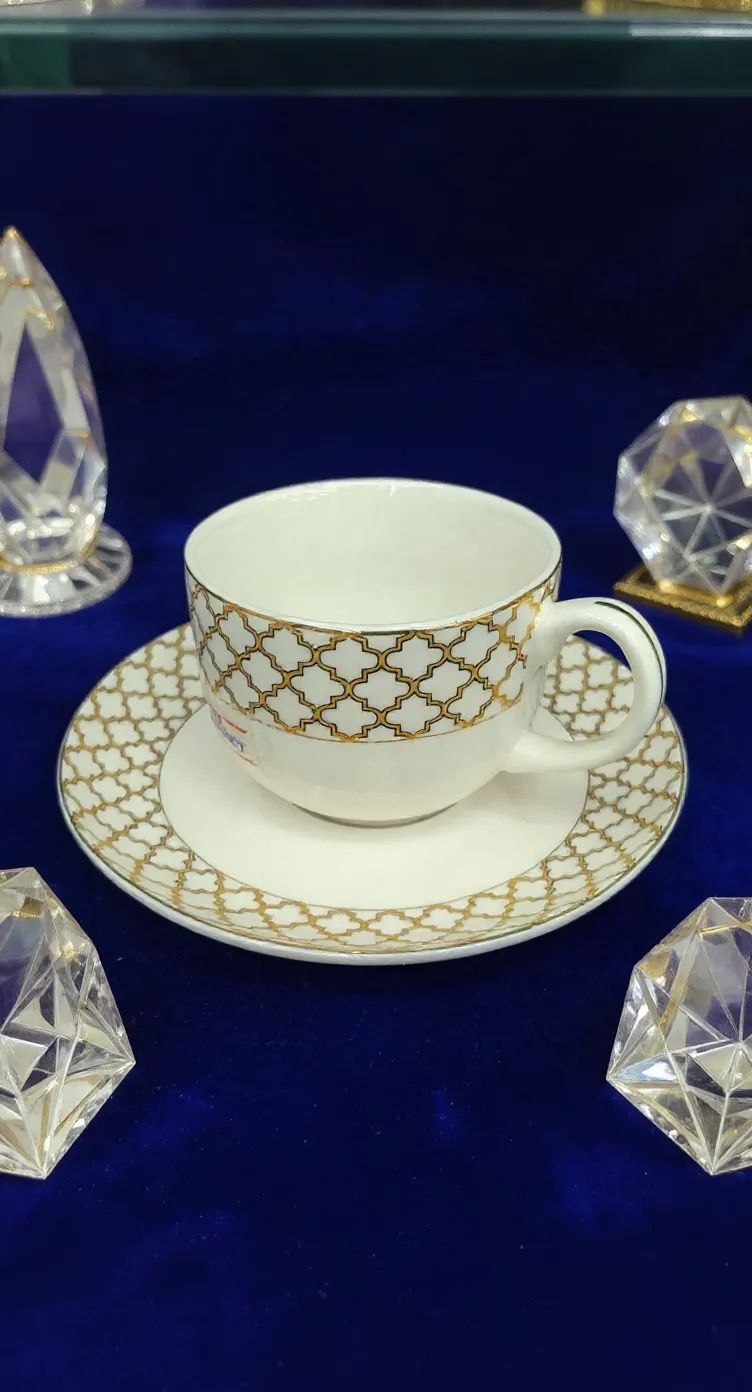 Elegant Tea Cup and Saucer Set
