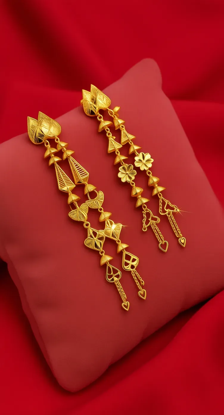 Gold Dangle Earrings