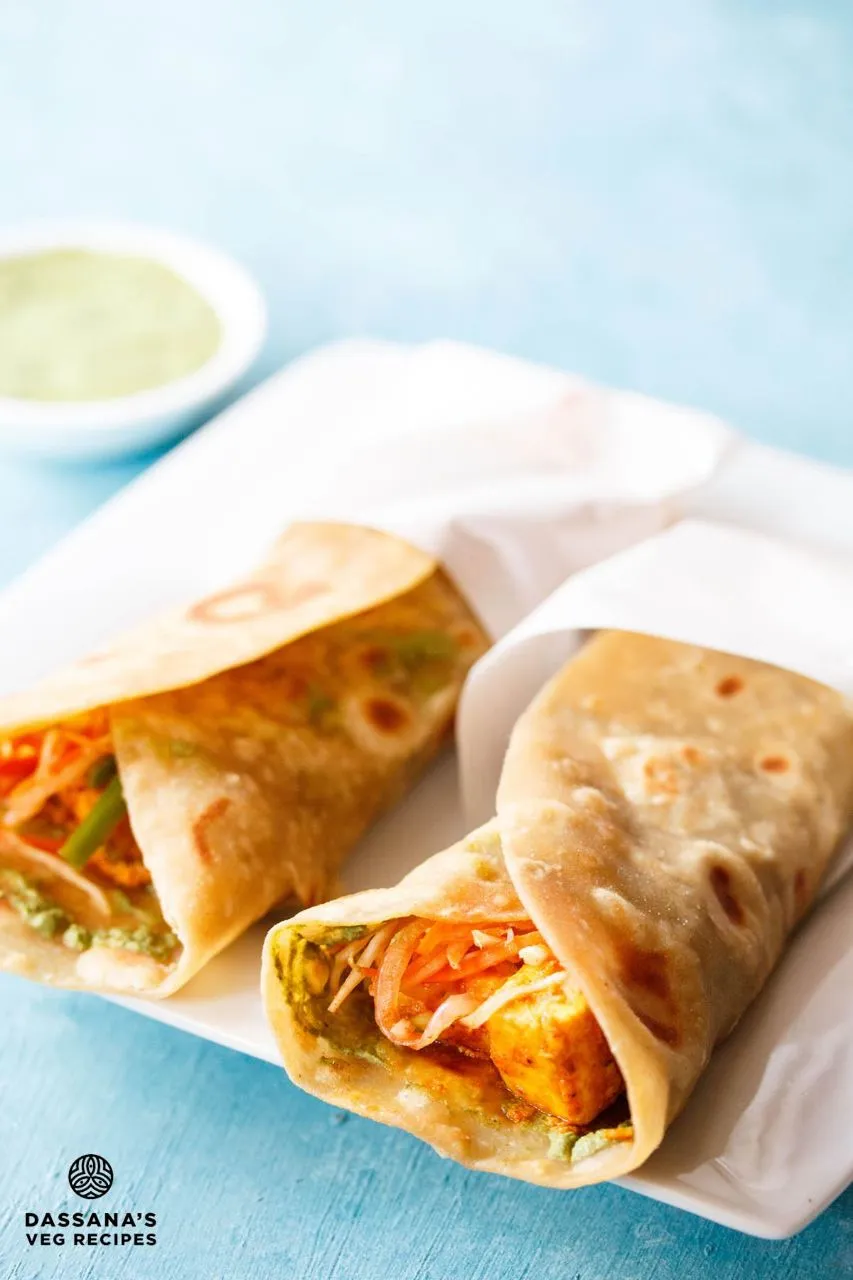 Afgani Paneer Tikka Roll