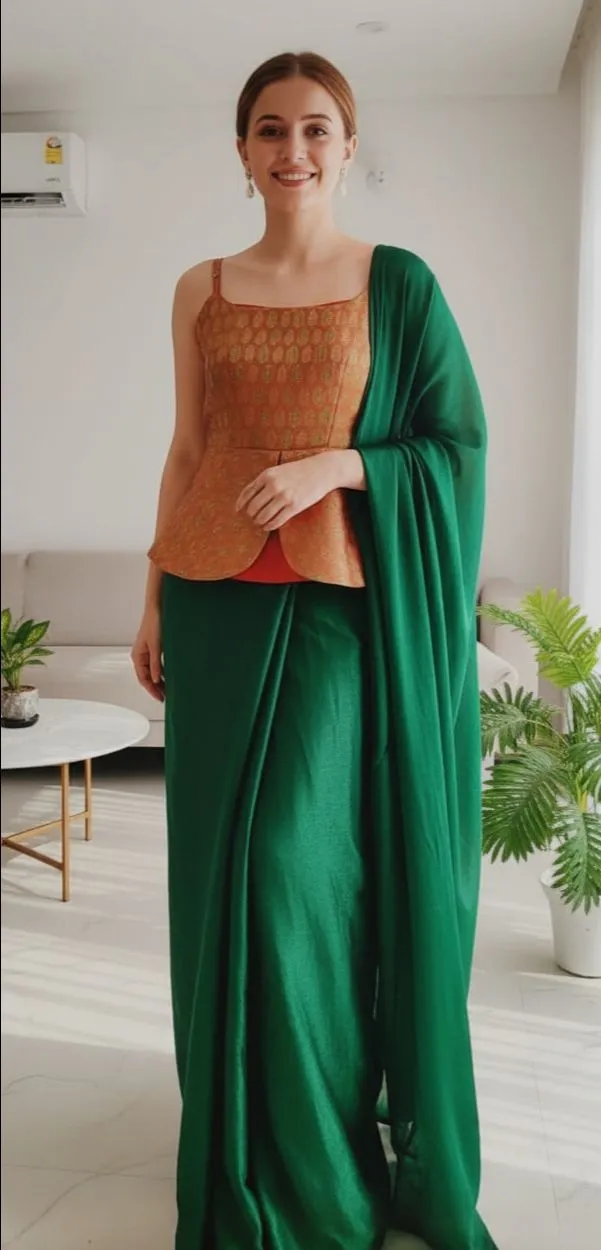 Emerald Silk Saree