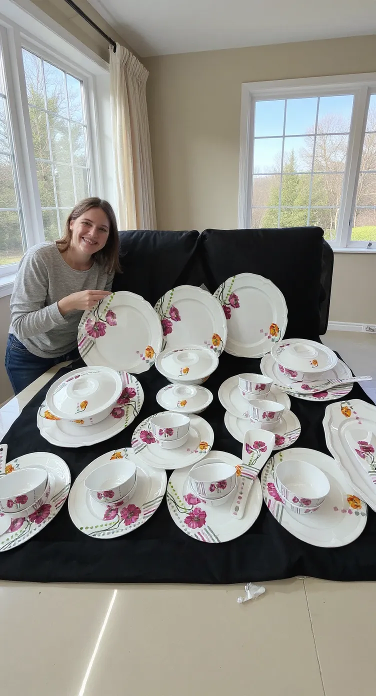 Floral Dinnerware Melamine Set