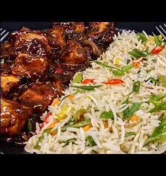 Paneer Manchurian+ Veg Fried Rice