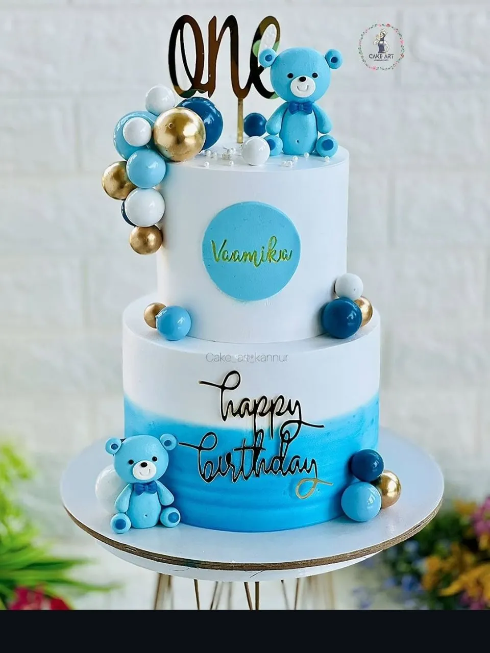 Customized Teddy Bear Birthday Cake 2 Kg