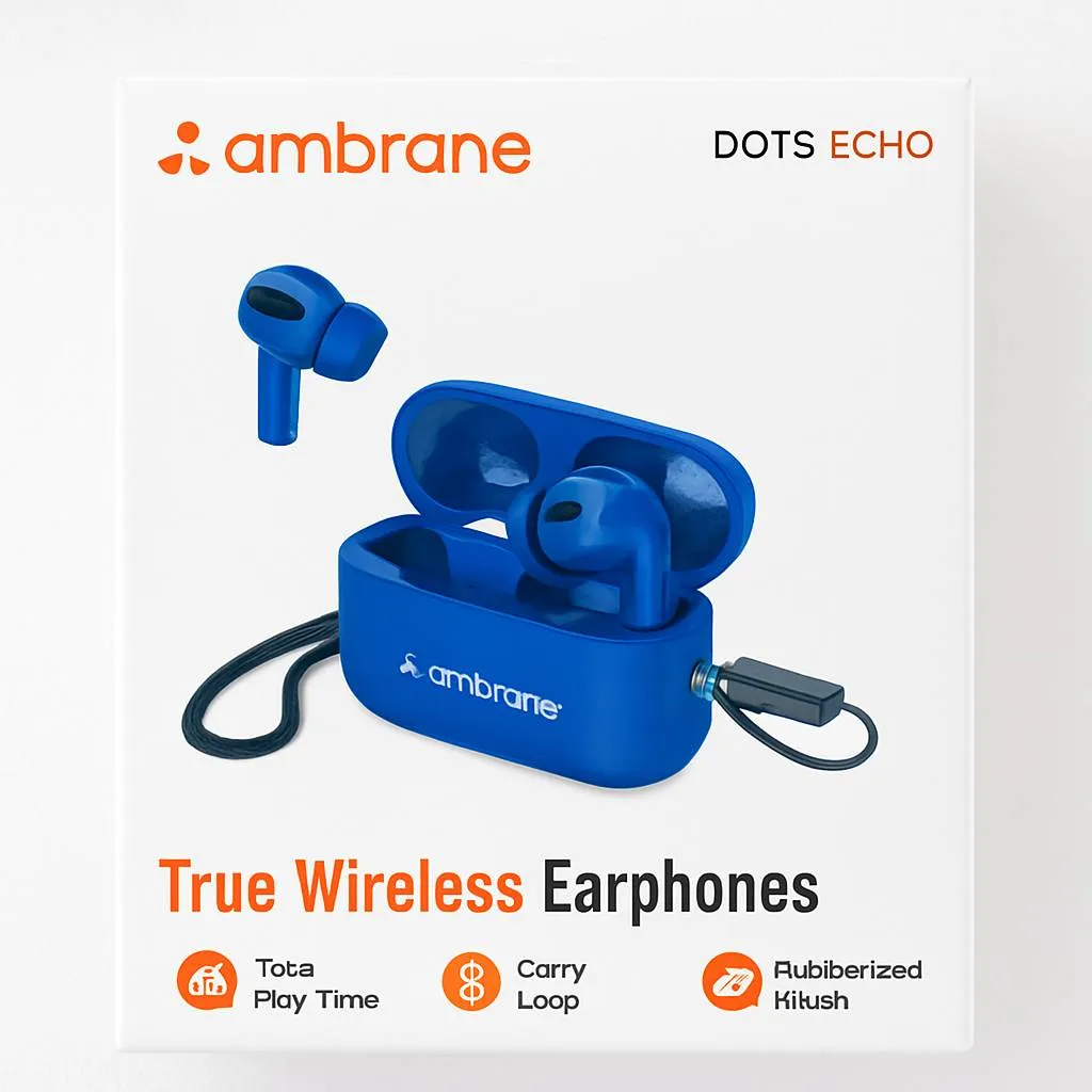 Ambrane Dots Echo True Wireless Earphones