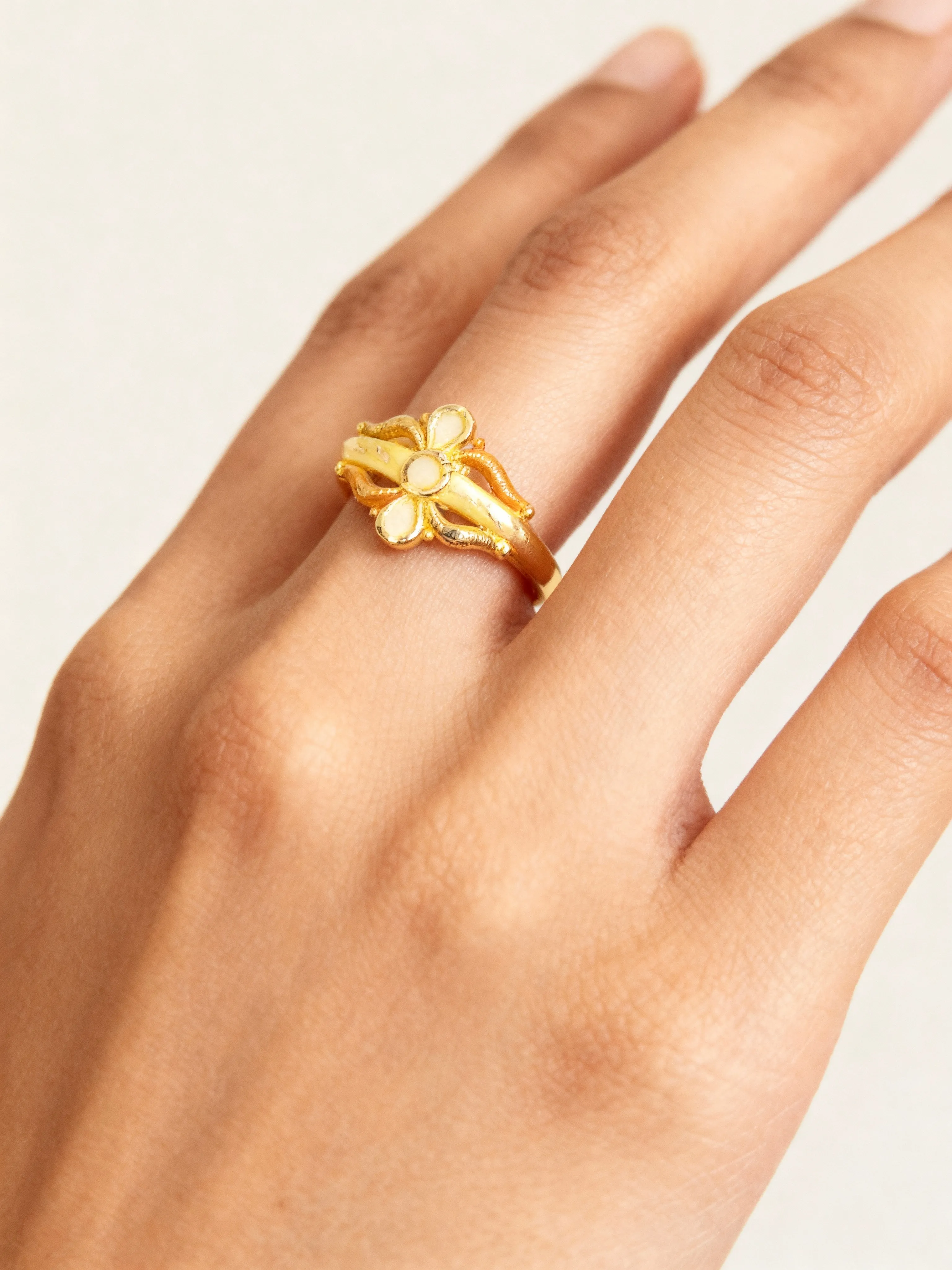 Gold Floral Ring