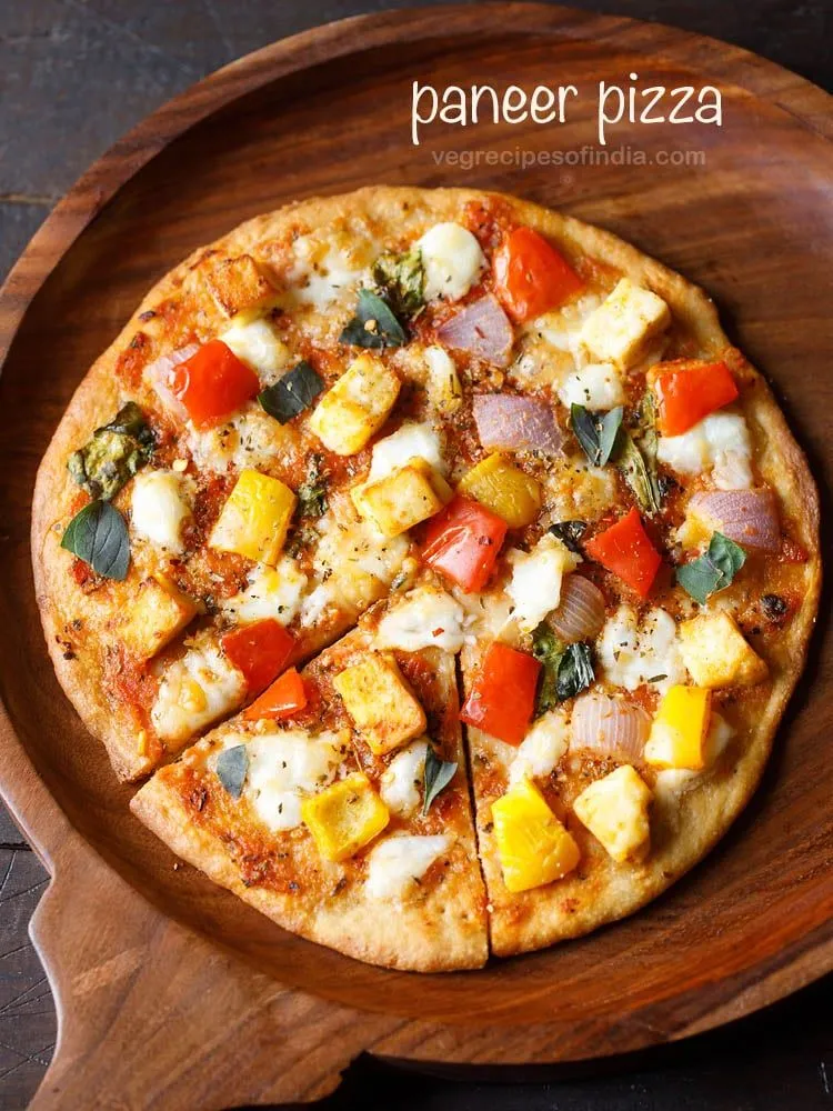 Cheese and Paneer Paneer Topping Pizza