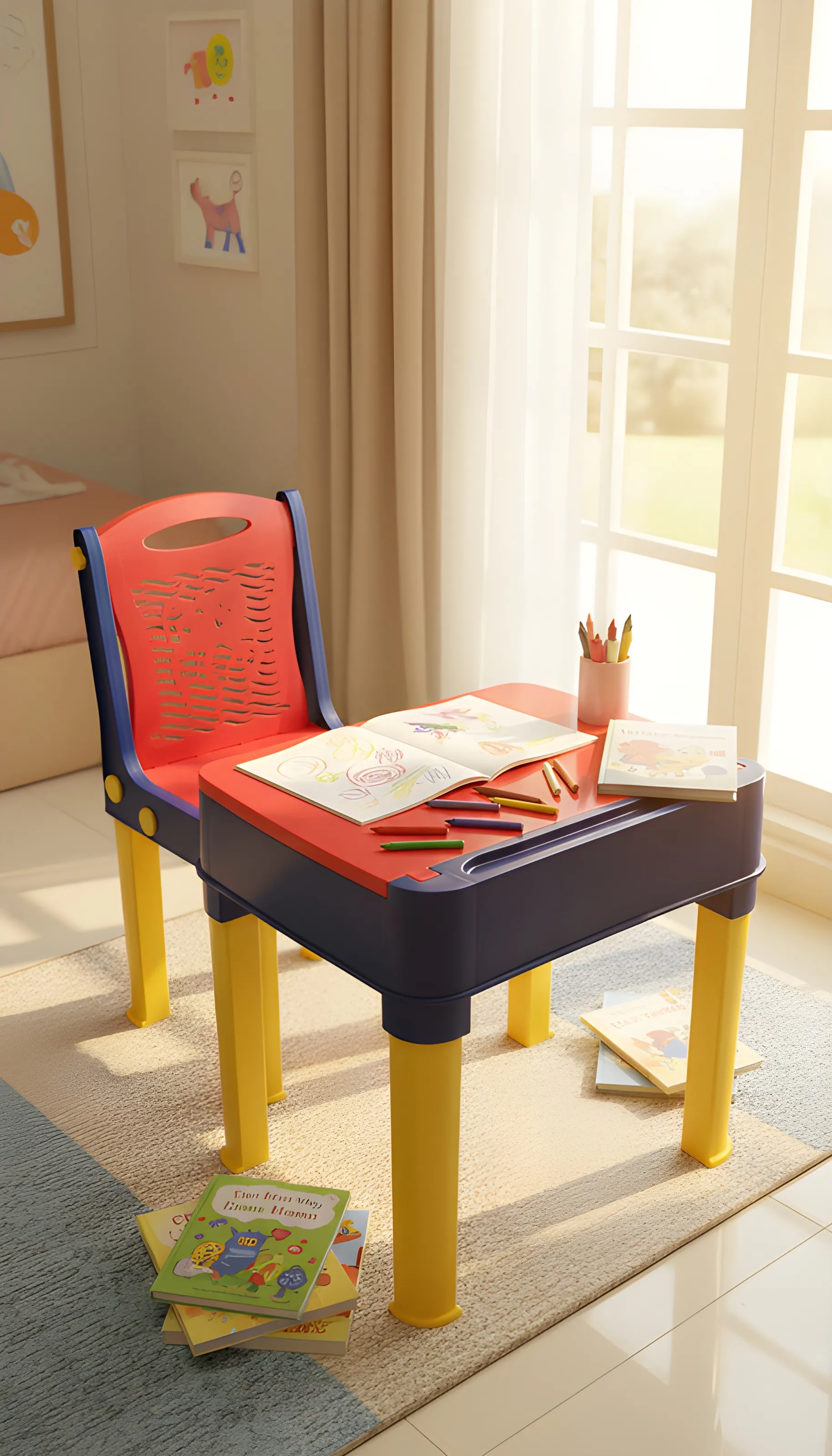 Nilkamal Kids Study Table and Chair Set