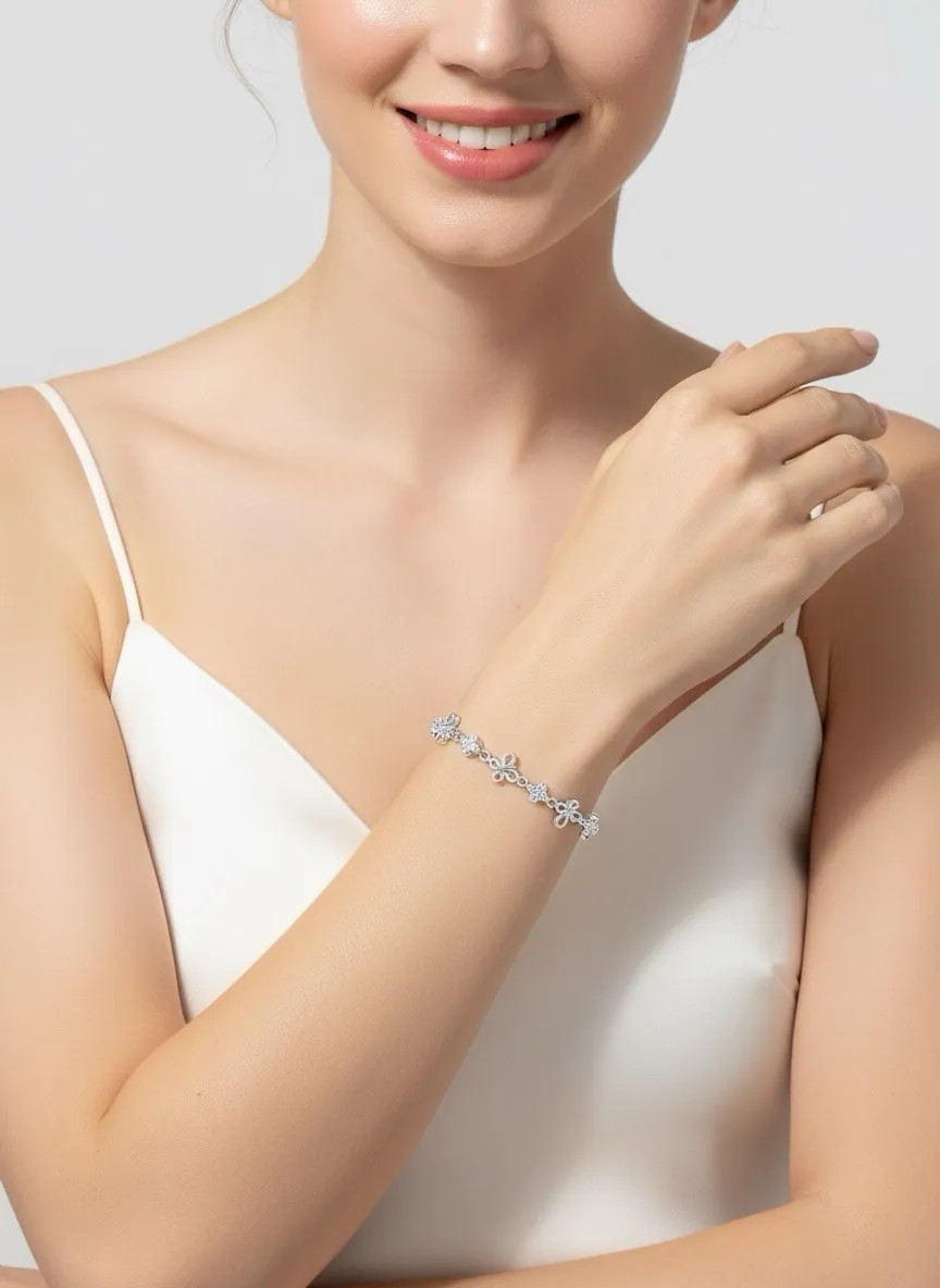 Floral Sparkle Bracelet
