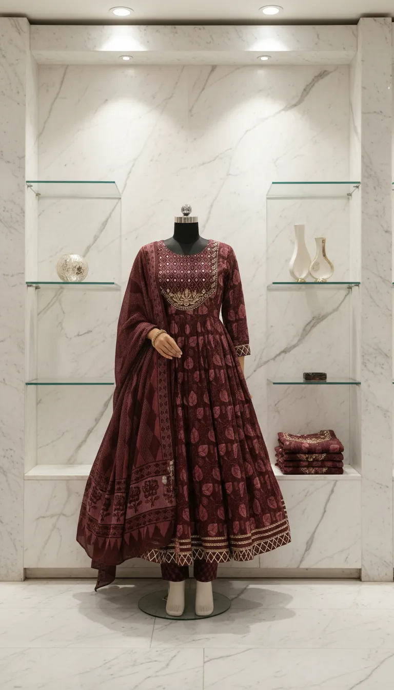 Traditional Embroidered Kurta Set